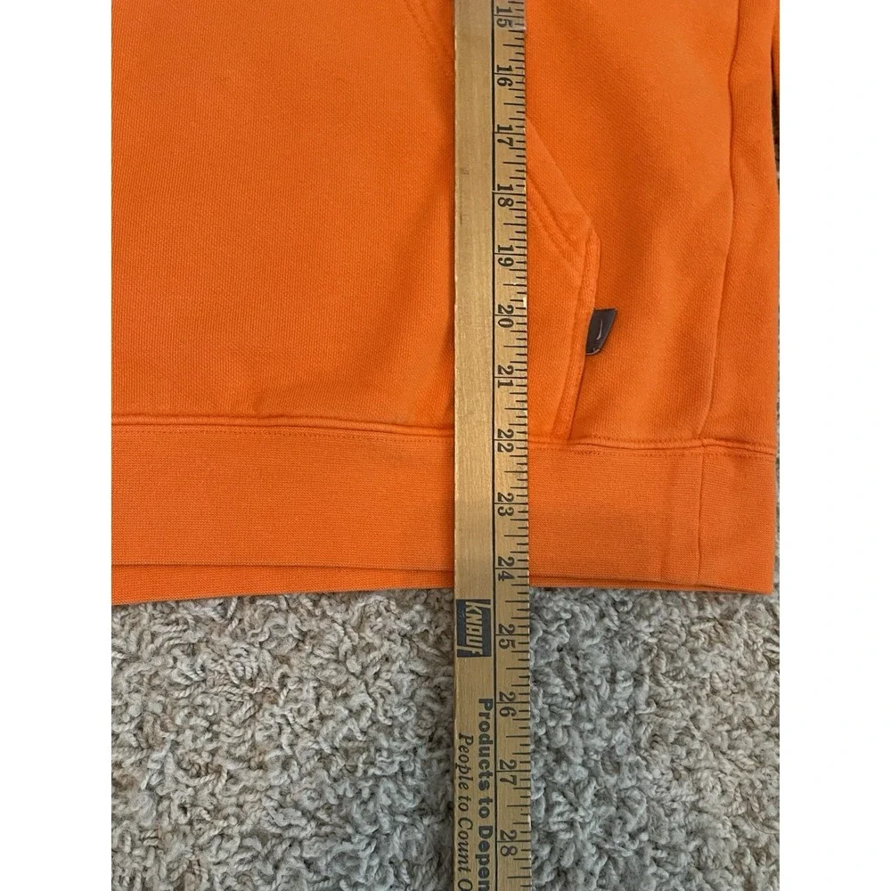 Vintage Y2K Nike Embroidered Hoodie Pullover Orange Spell-out Size Large